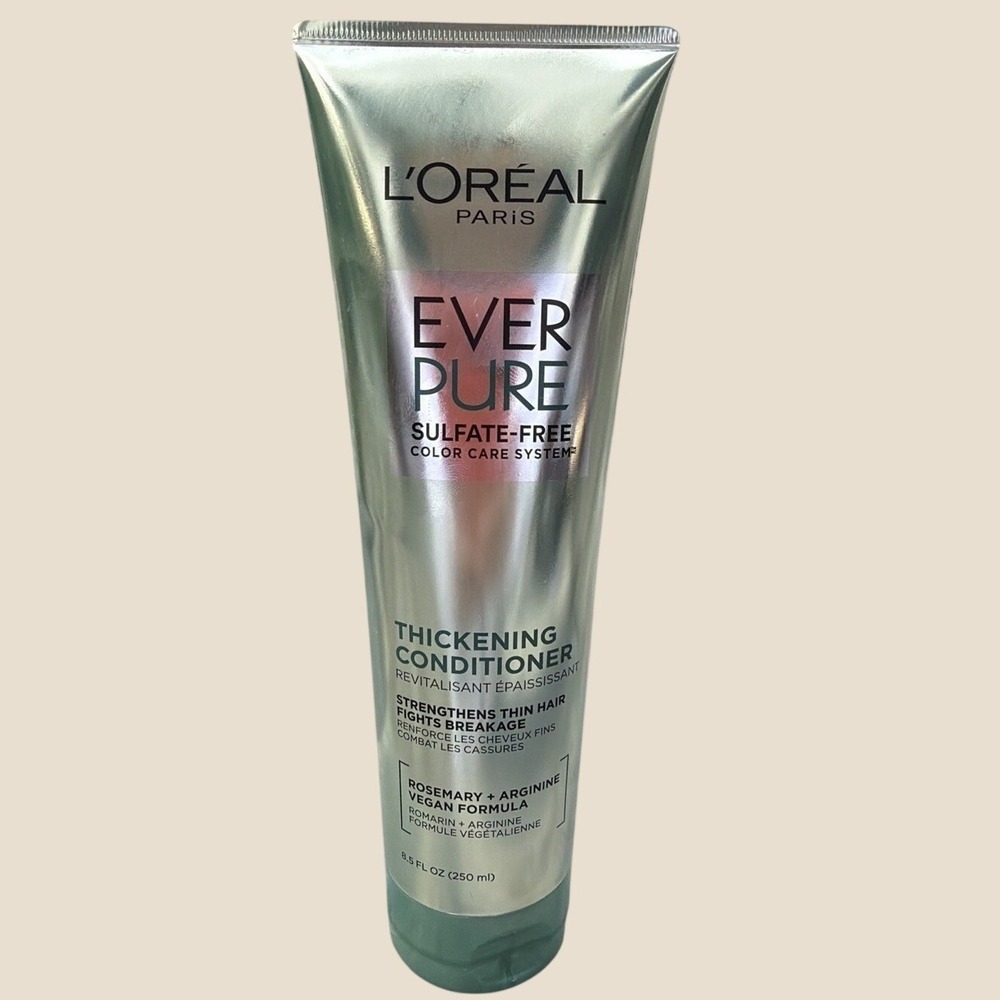 L'Oreal Ever Pure Sulfate-Free Thickening Conditioner 8.5fl.oz./250ml New